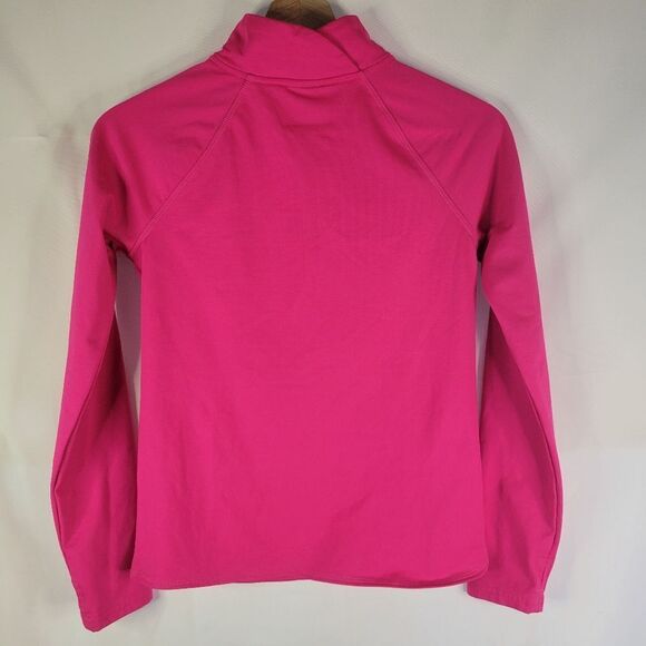 Athletic Long Sleeve Vibrant Pink Sweater - Picture 5 of 10